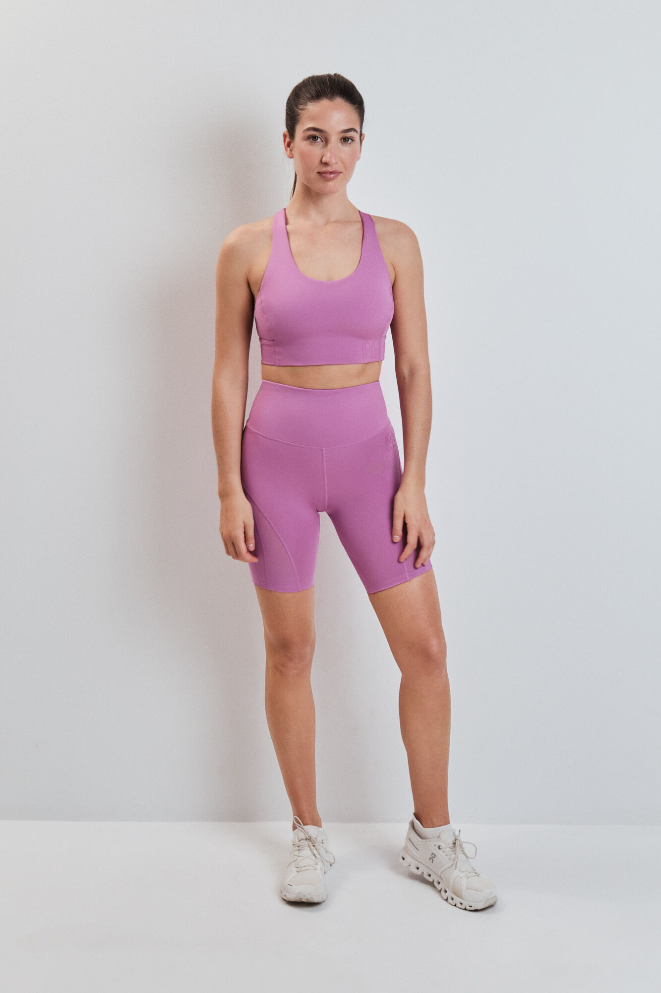 Dash and Stars Leggings 4D STRETCH ciclista rosa rosa