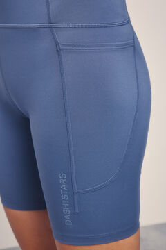 Dash and Stars Leggings de ciclismo 4D STRETCH azul azul