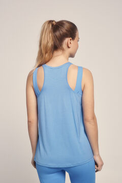 Dash and Stars Camiseta fluida modal azul azul