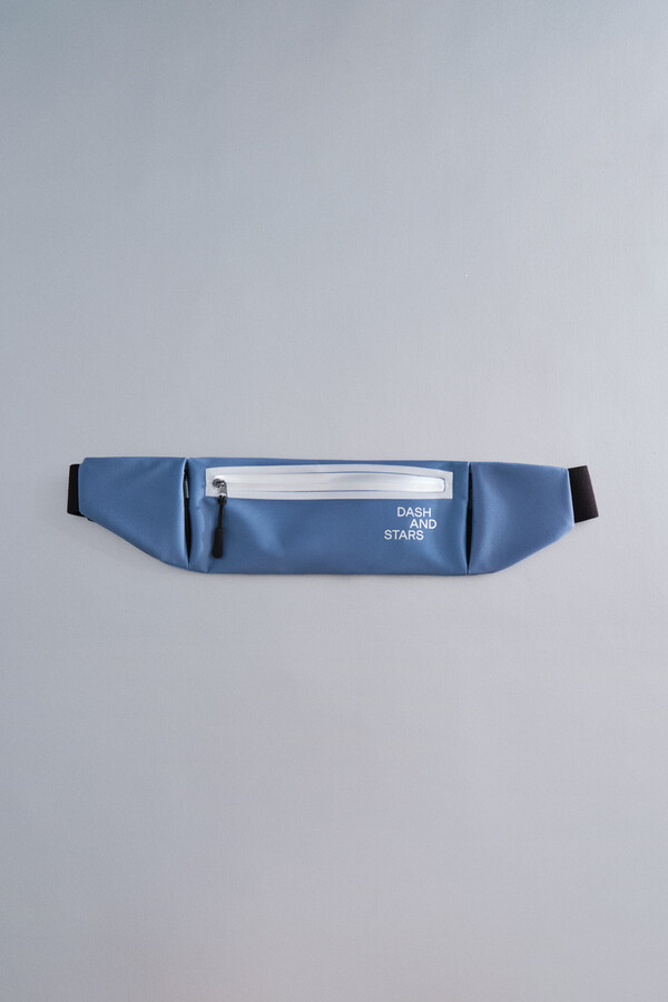 Dash and Stars Bolsa de cintura azul metálico azul