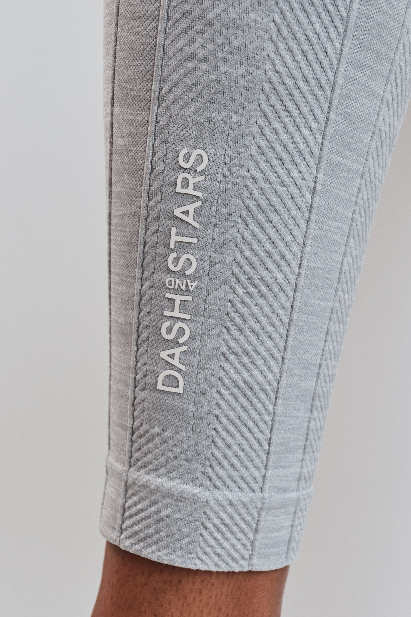 Dash and Stars Legging comprida SEAMLESS COMFORT cinza cinzento