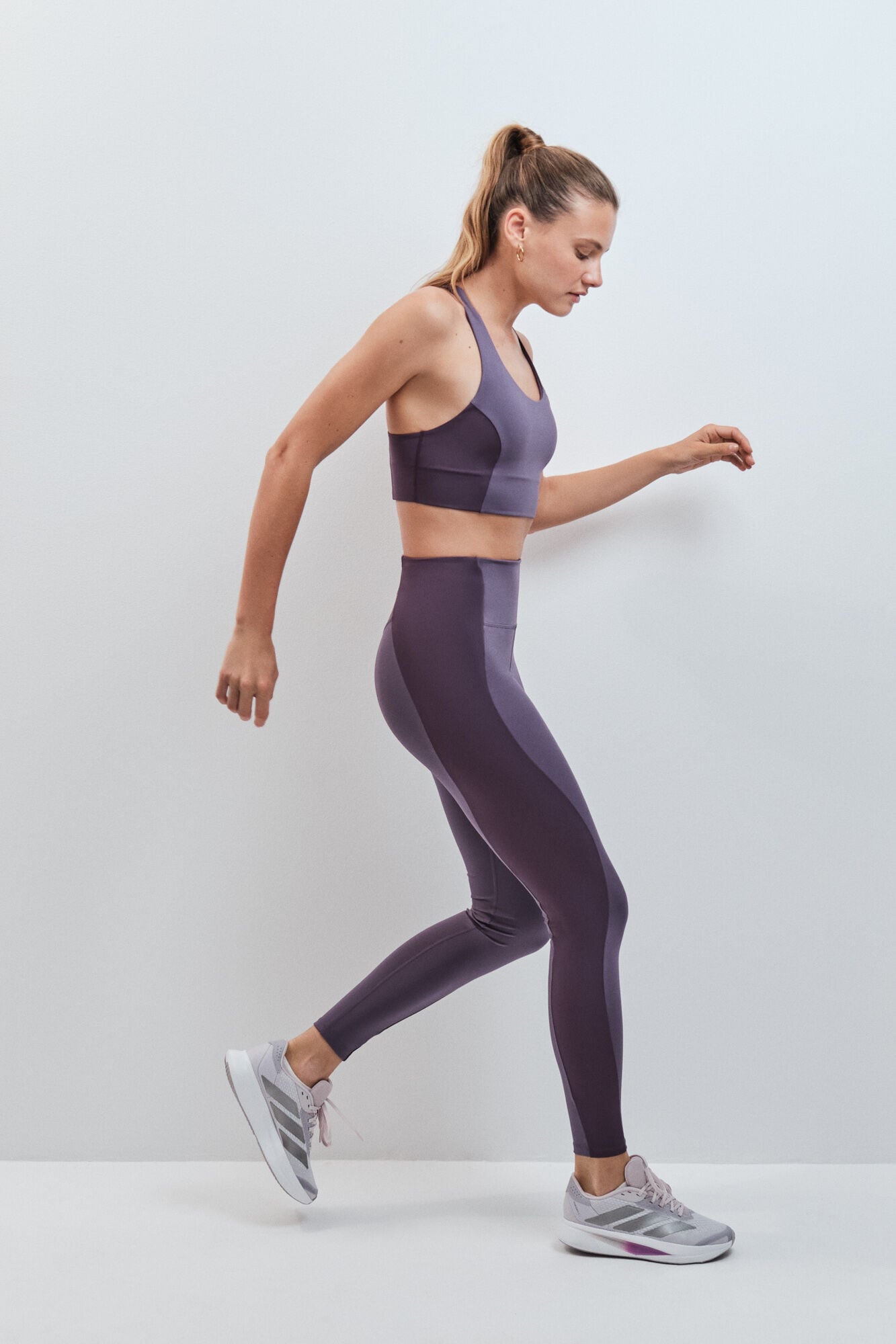 Dash and Stars Soutien desportivo crop 4D Stretch gren&aacute; rosa