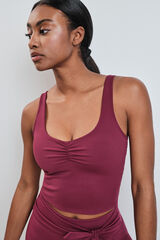 Dash and Stars Top desportivo SOFT MOVE granate vermelho