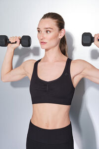 Dash and Stars Soutien desportivo preto SEAMLESS FIT preto