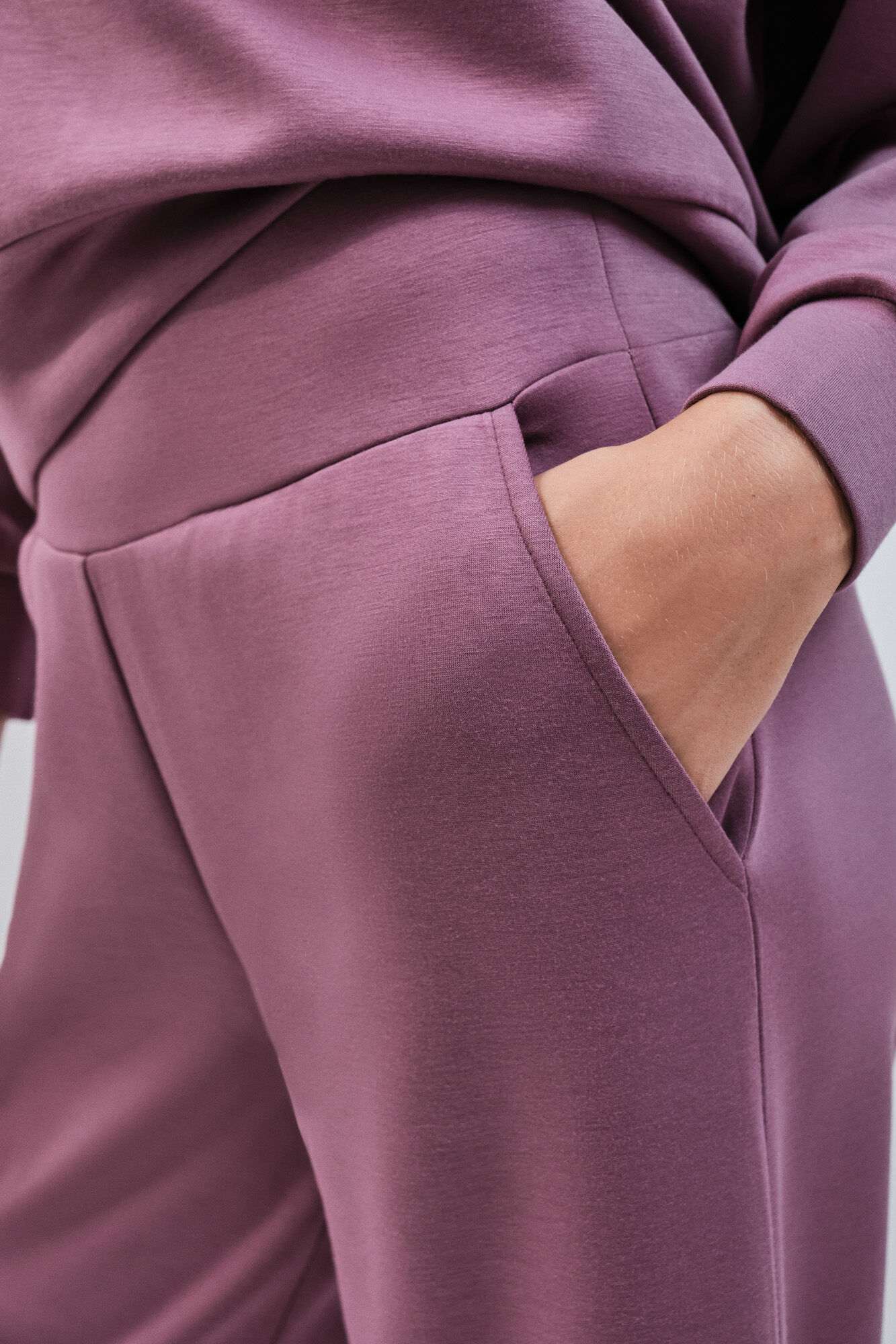 Dash and Stars Cal&ccedil;a comprida larga em modal gren&aacute; rosa
