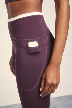 Dash and Stars Leggings roxas 4D STRETCH no tornozelo rosa