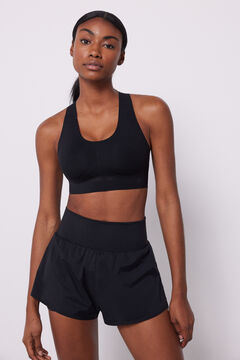 Dash and Stars Short talle alto malla negro negro