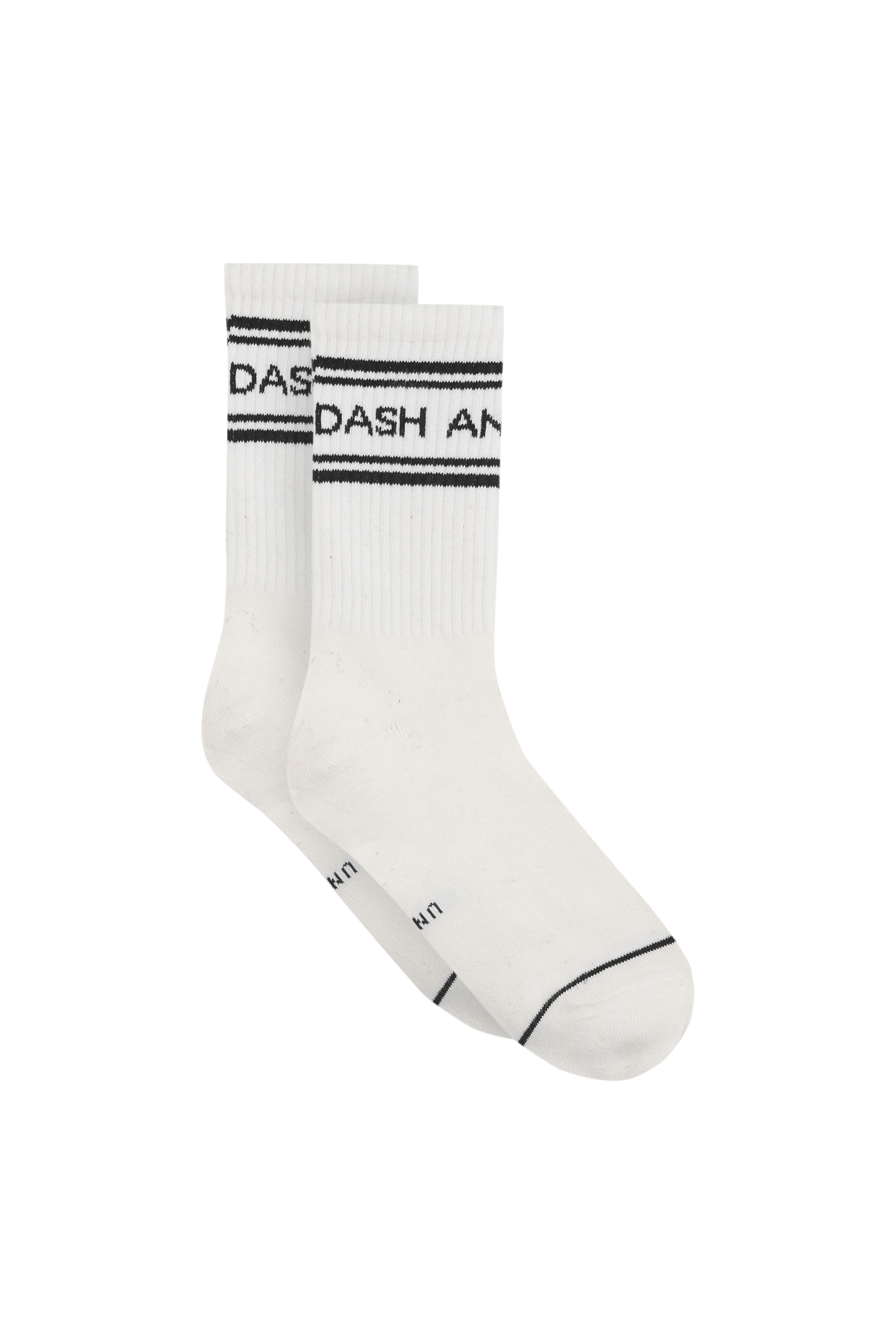 Dash and Stars Pack 3 meias m&eacute;dias em algod&atilde;o branco