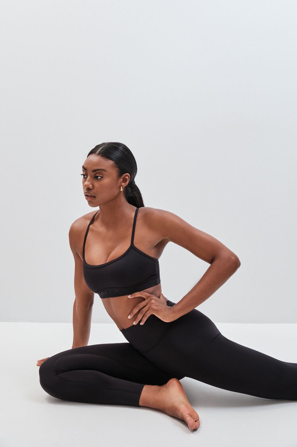 Dash and Stars Soutien desportivo 4D Stretch cinzento