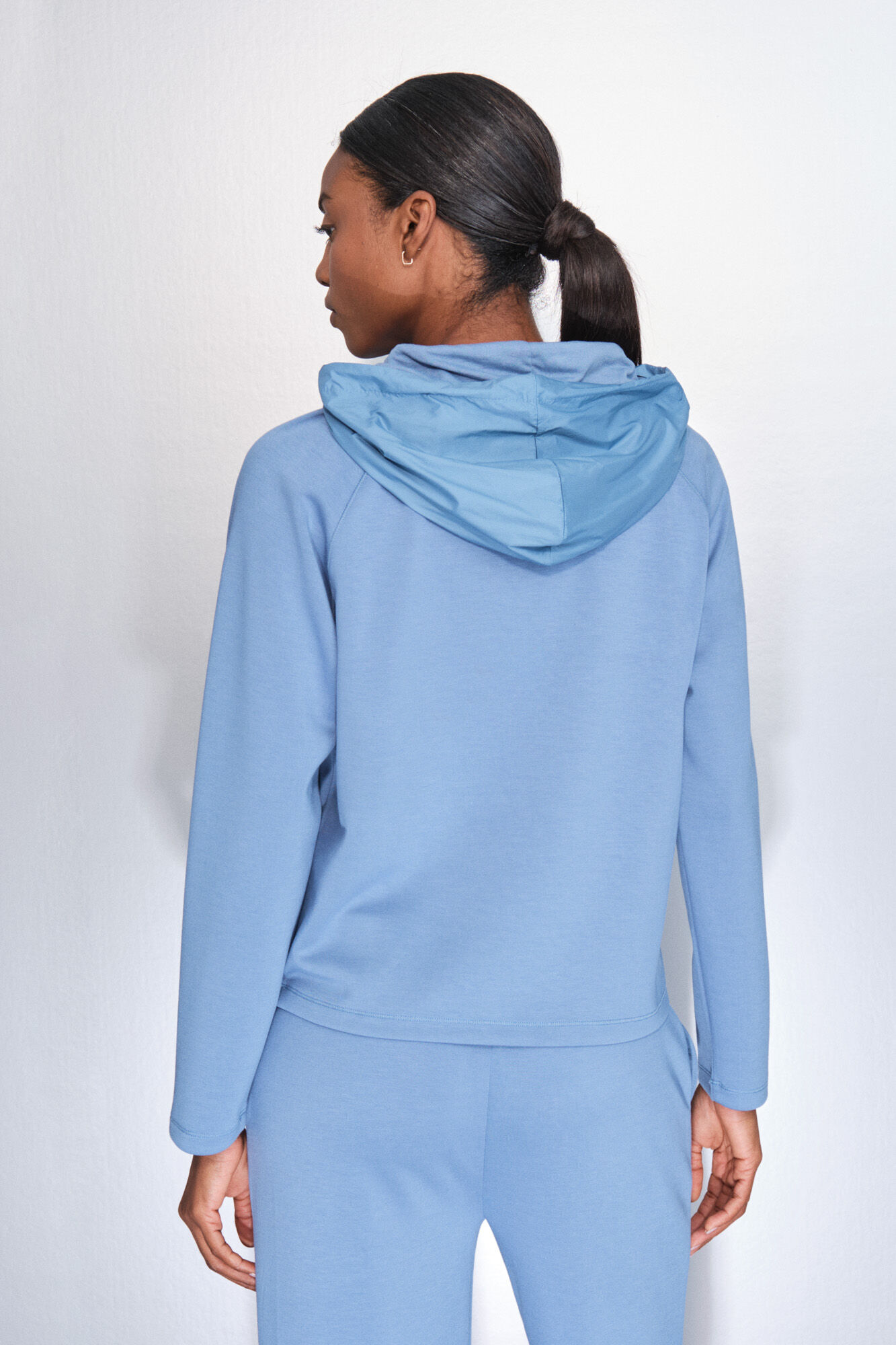 Dash and Stars Sudadera tacto suave azul azul