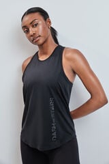 Dash and Stars T-shirt t&eacute;cnica halter preto preto