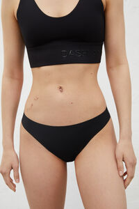 Dash and Stars Pack 2 tangas pretas preto