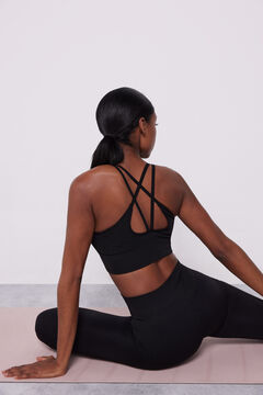 Dash and Stars Soutien desportivo preto Seamless Comfort preto