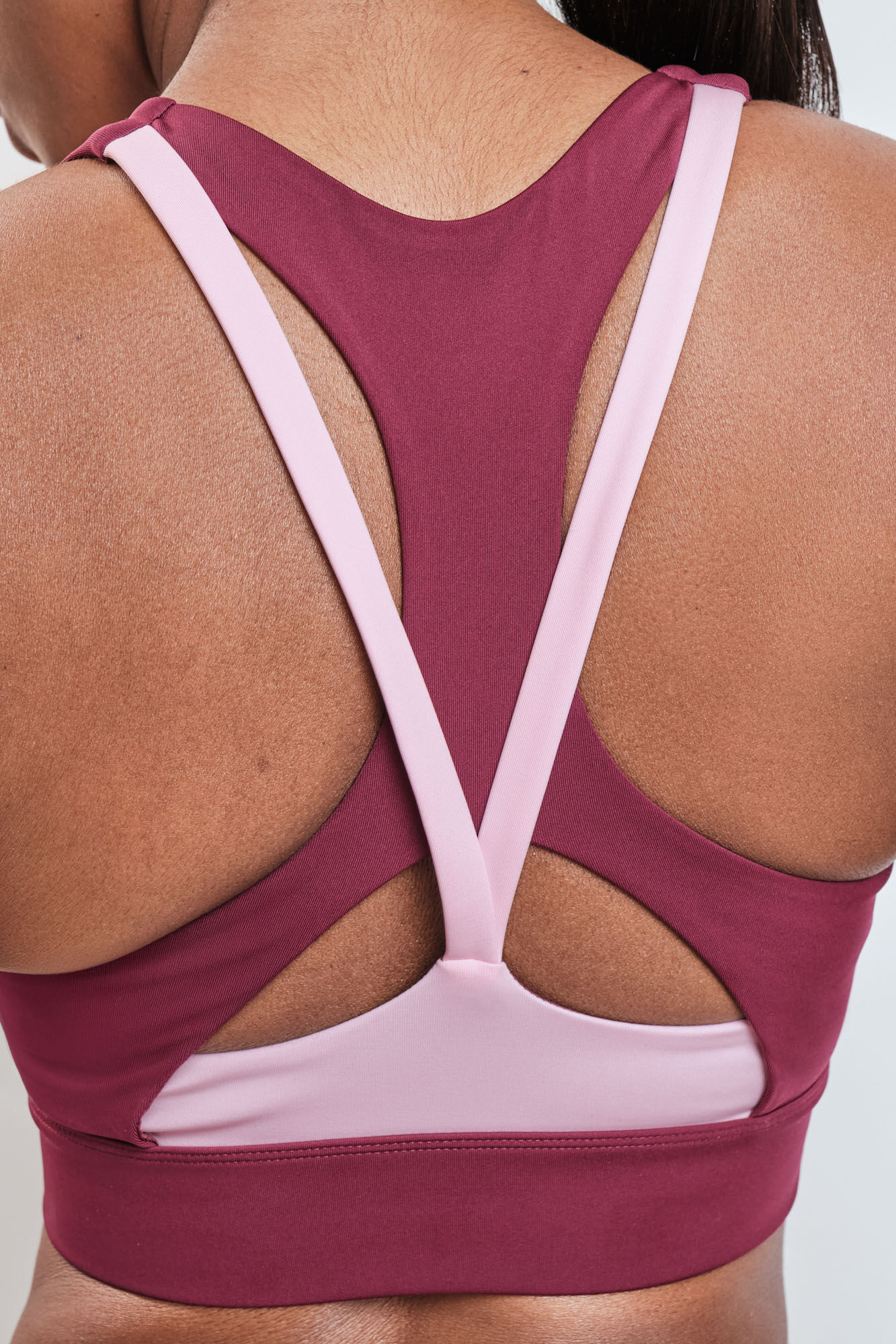 Dash and Stars Soutien desportivo 4D STRETCH borgonha vermelho