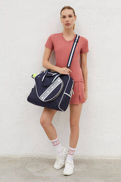 Dash and Stars Bolso pádel efecto piel azul marino 