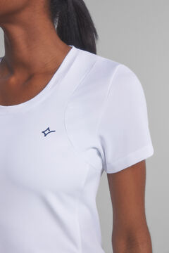 Dash and Stars Camisola manga curta 4D Stretch branco beige