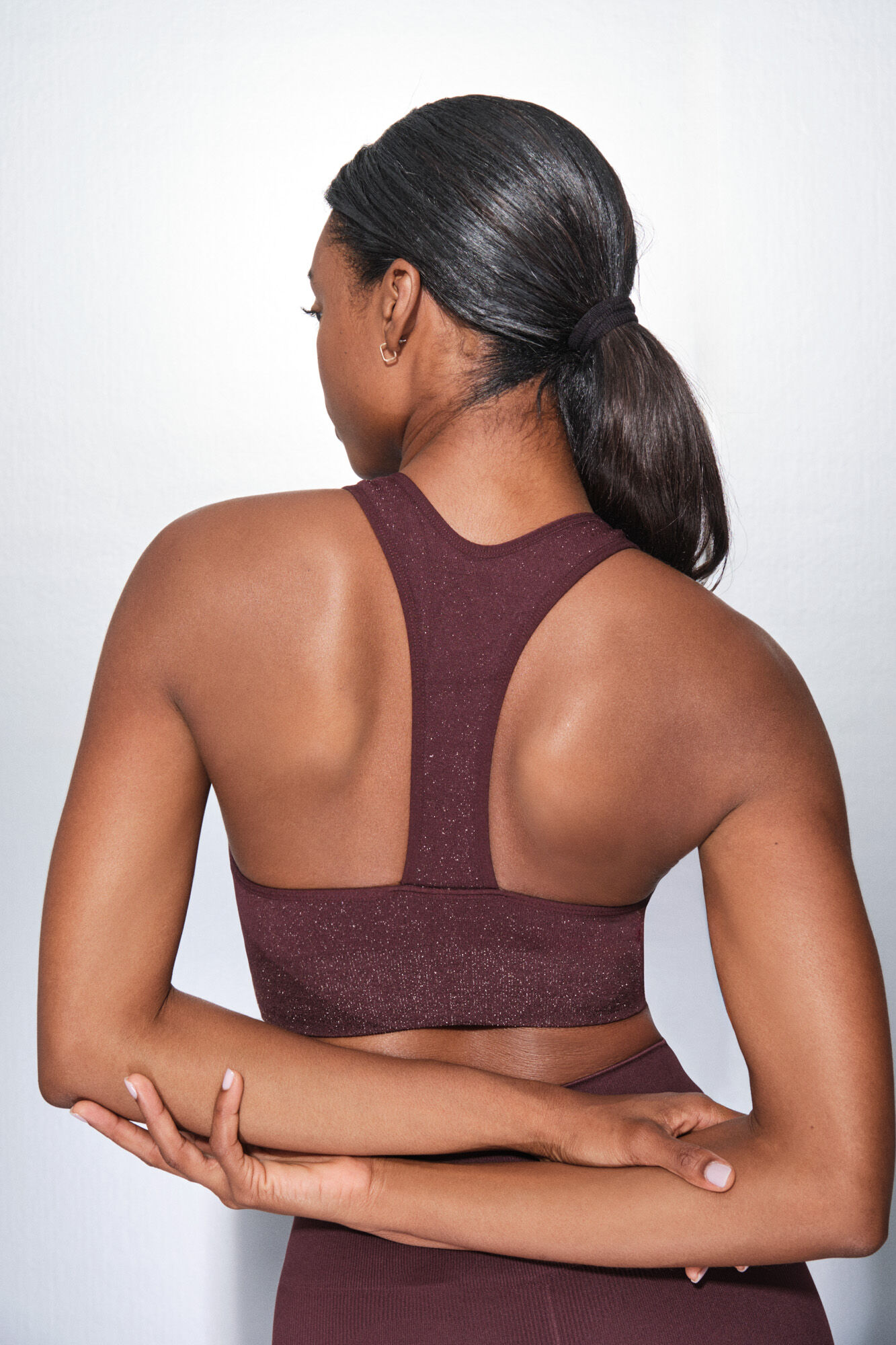 Dash and Stars Soutien desportivo roxo SEAMLESS COMFORT vermelho