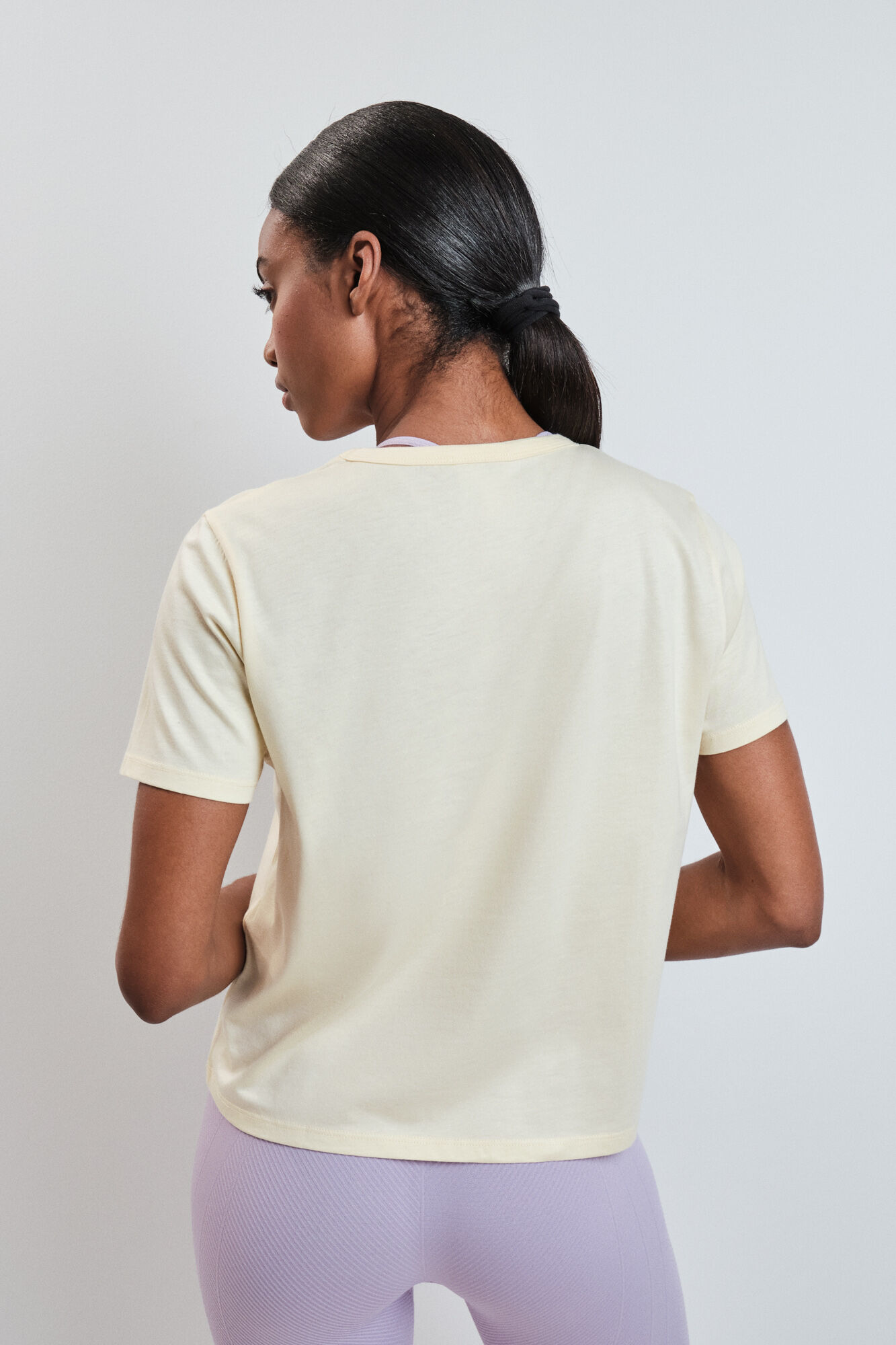 Dash and Stars T-shirt de manga curta extrassuave amarela impress&atilde;o