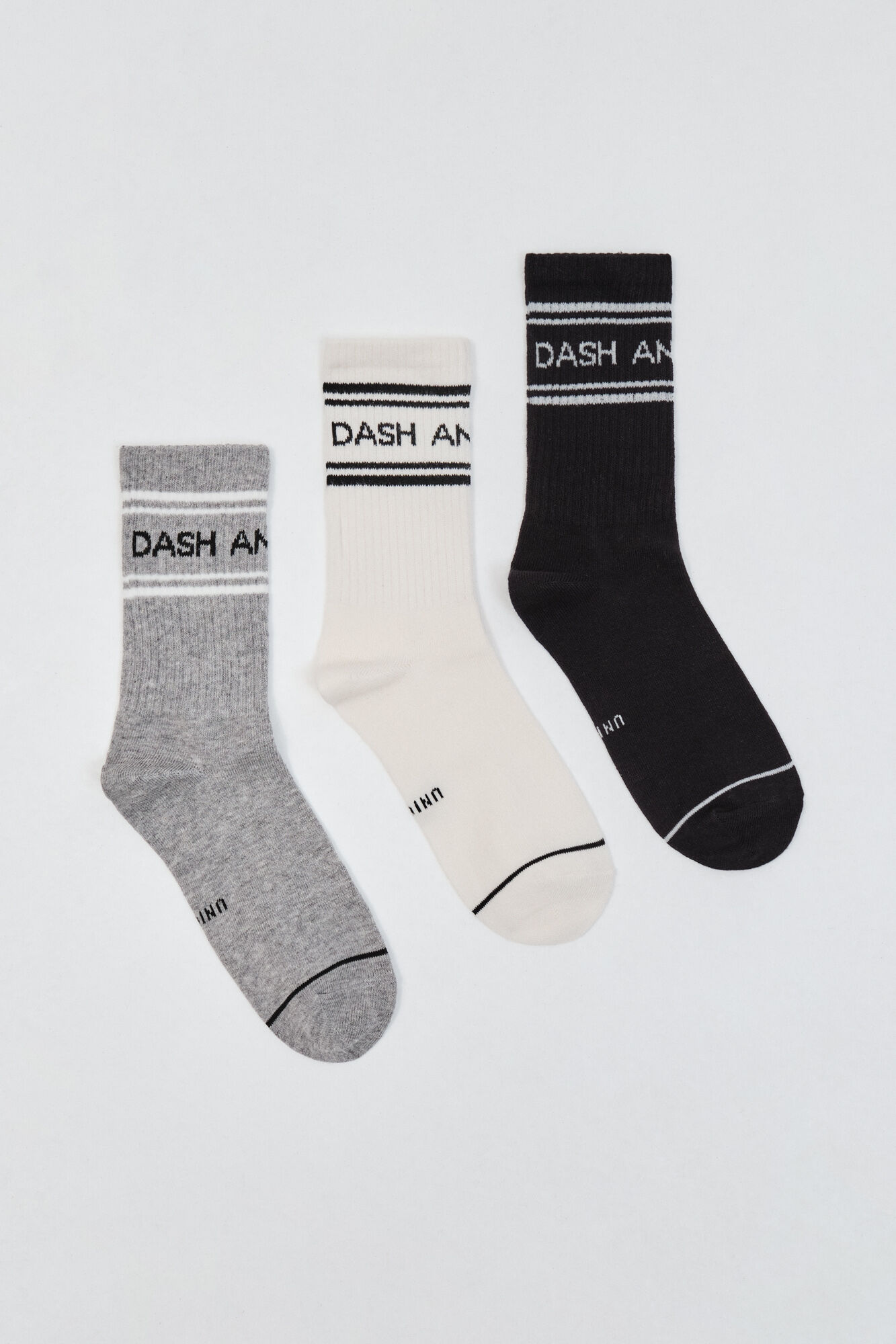 Dash and Stars Pack 3 calcetines medios algod&oacute;n