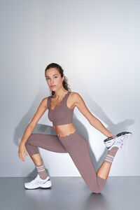 Dash and Stars Leggings COMPRESSIVE pirata marrón nude