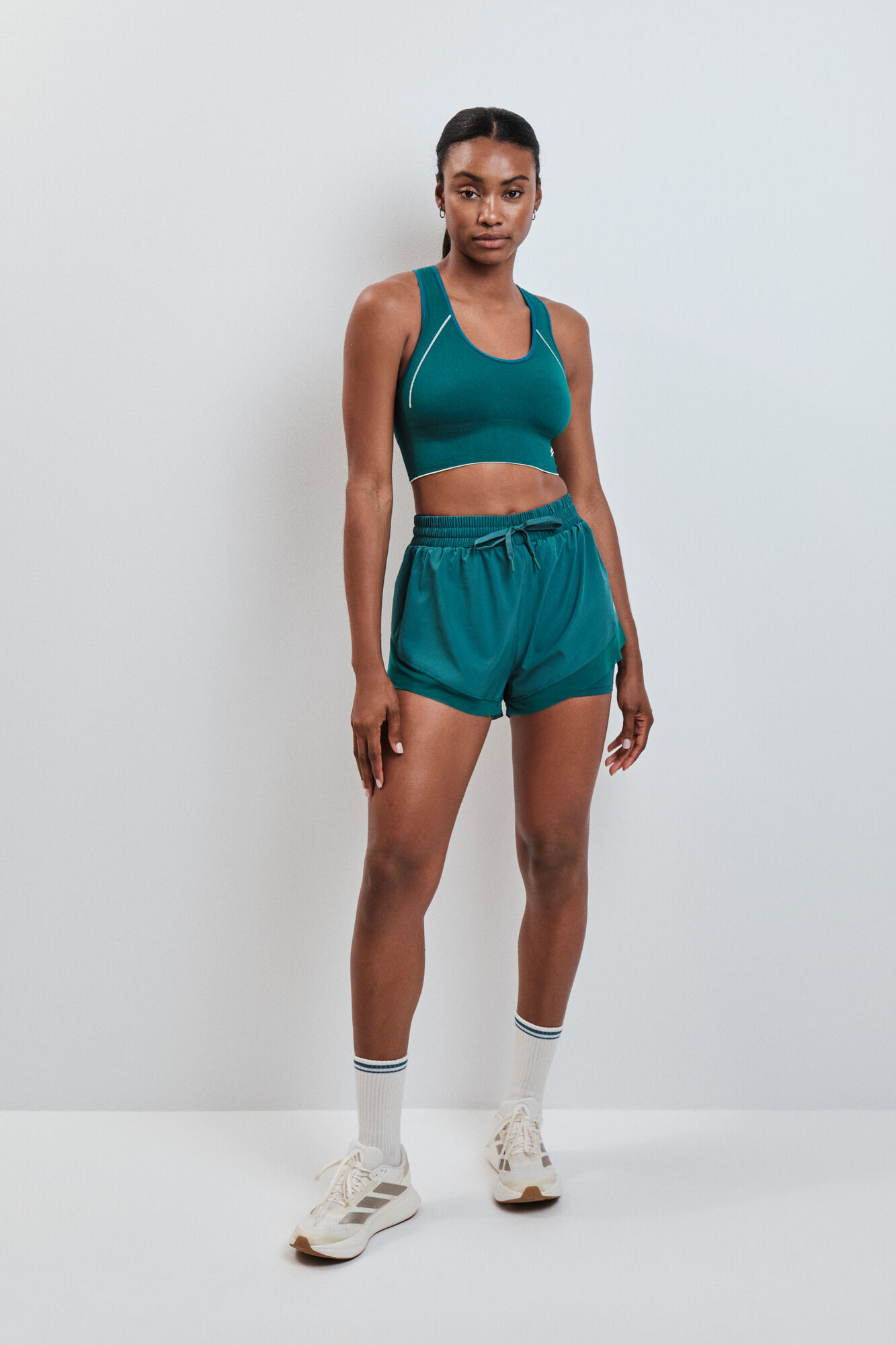 Dash and Stars Soutien desportivo 4D Stretch revers&iacute;vel verde verde