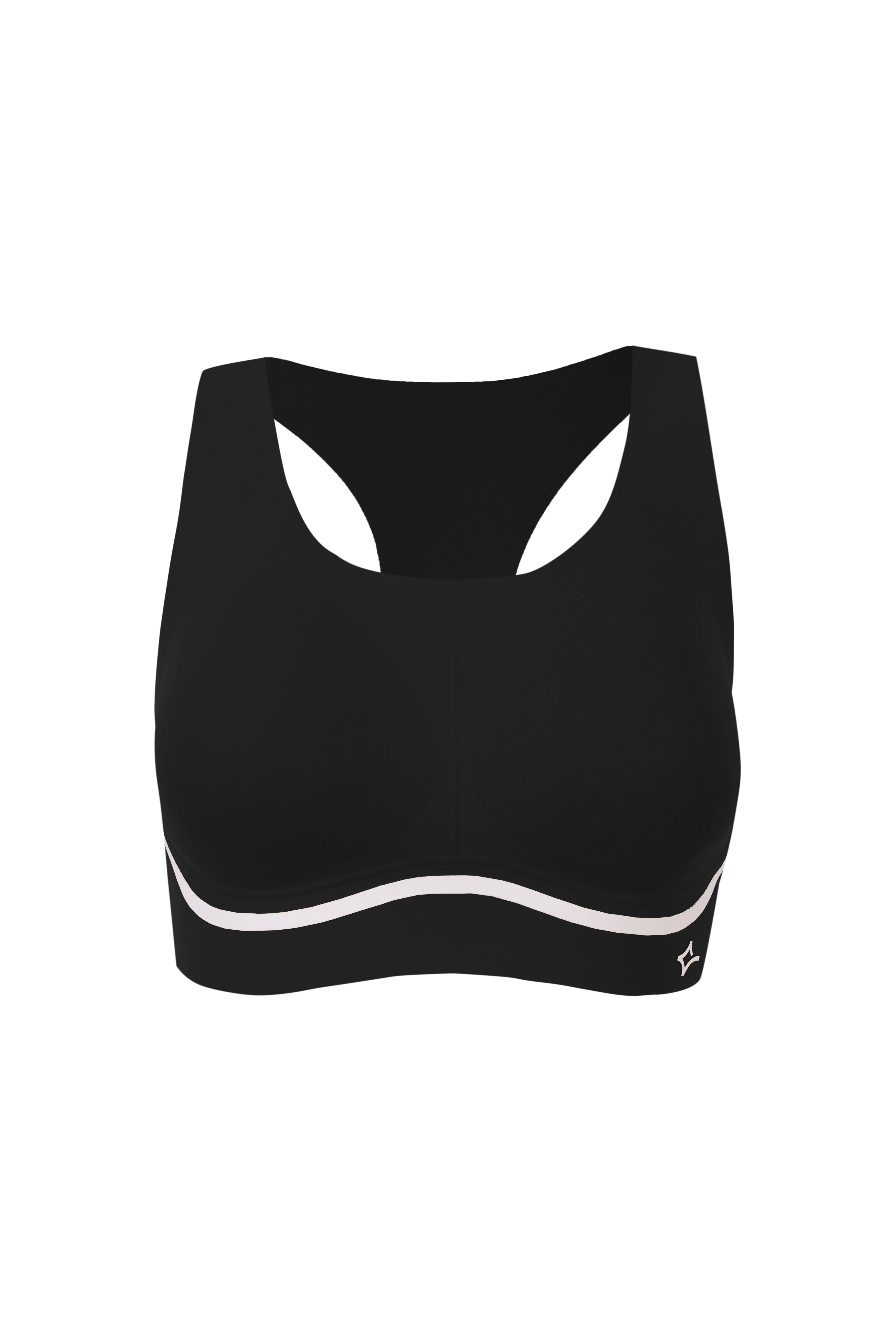 Dash and Stars Soutien desportivo COMPRESSIVE preto preto