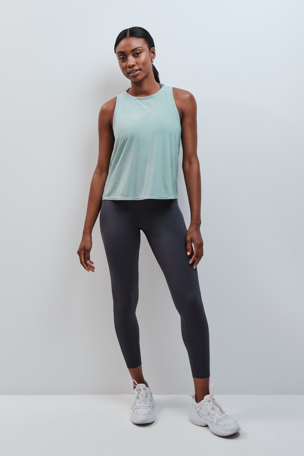 Dash and Stars T-shirt halter semitransparente verde verde