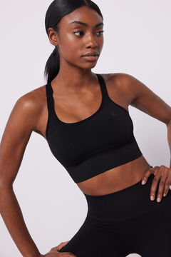 Dash and Stars Soutien desportivo preto Seamless Comfort preto