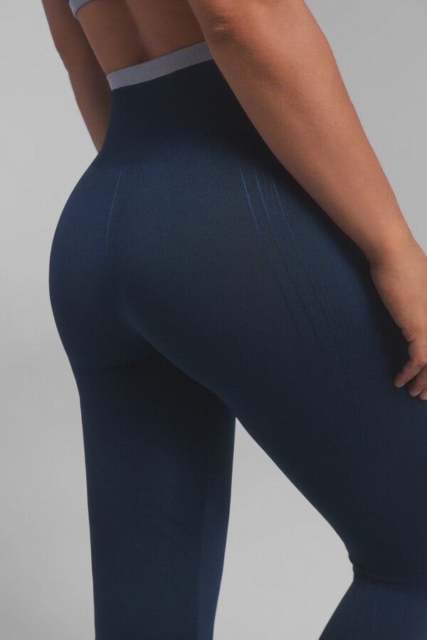Dash and Stars Leggings azuis SEAMLESS CONFORT.  azul