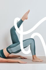 Dash and Stars Leggings SEAMLESS COMFORT crop verde verde