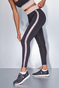 Dash and Stars Legging preta com estampa animal 4D STRETCH