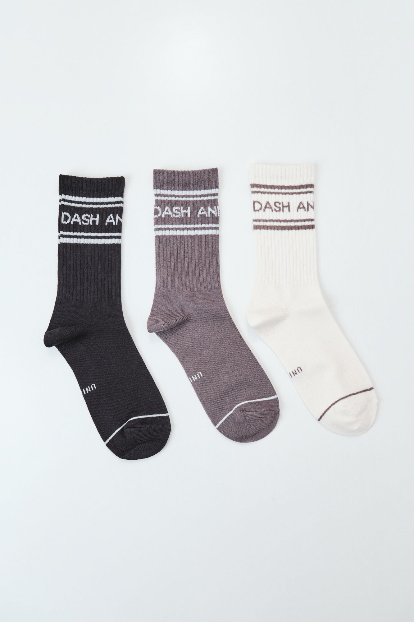 Dash and Stars Pack 3 meias em algod&atilde;o