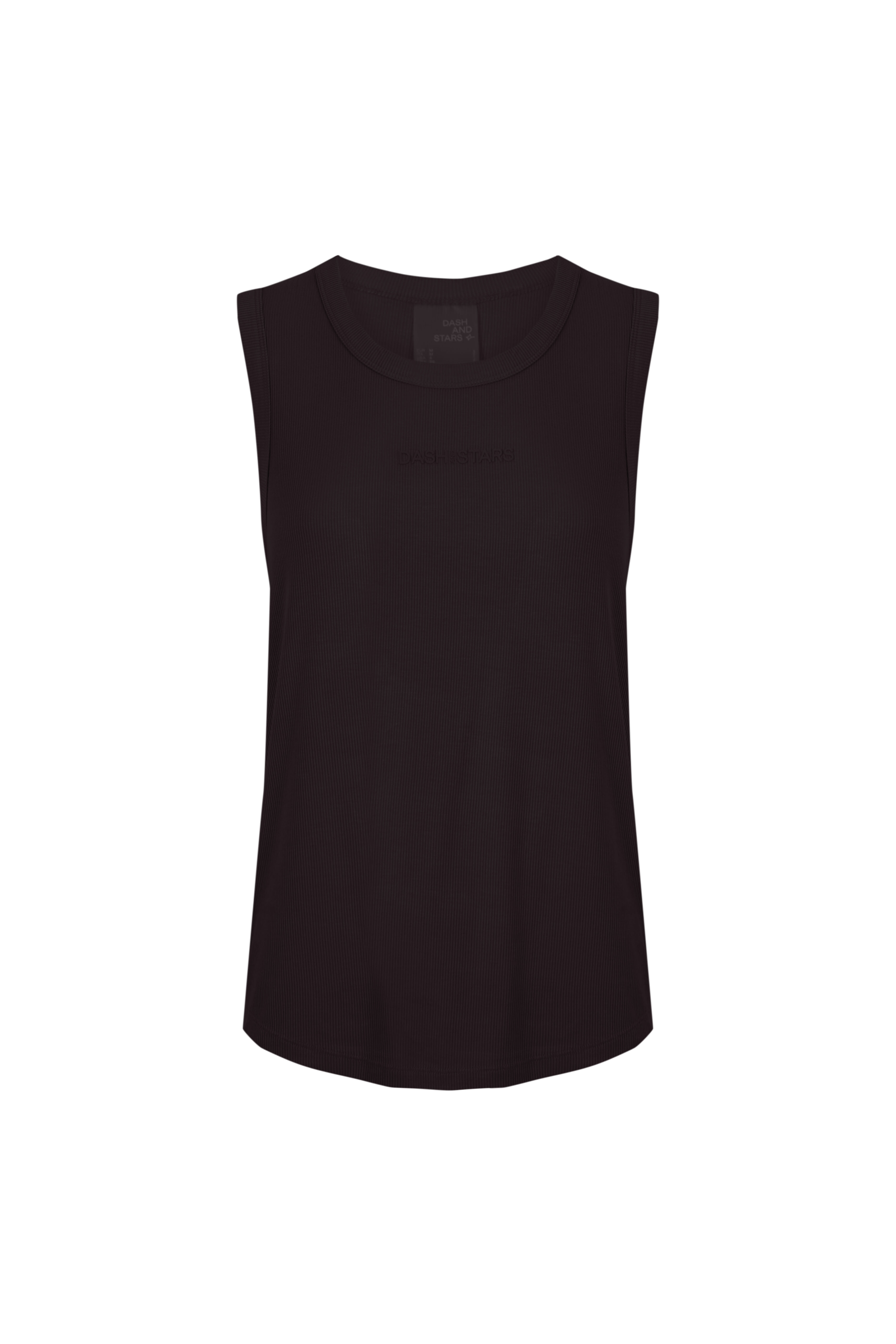 Dash and Stars T-shirt de al&ccedil;as canelada preta preto