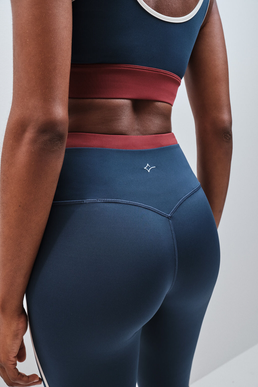 Dash and Stars Leggings crop 4D STRETCH azul oscuro azul