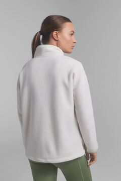 Dash and Stars Jersey tejido polar blanco beige