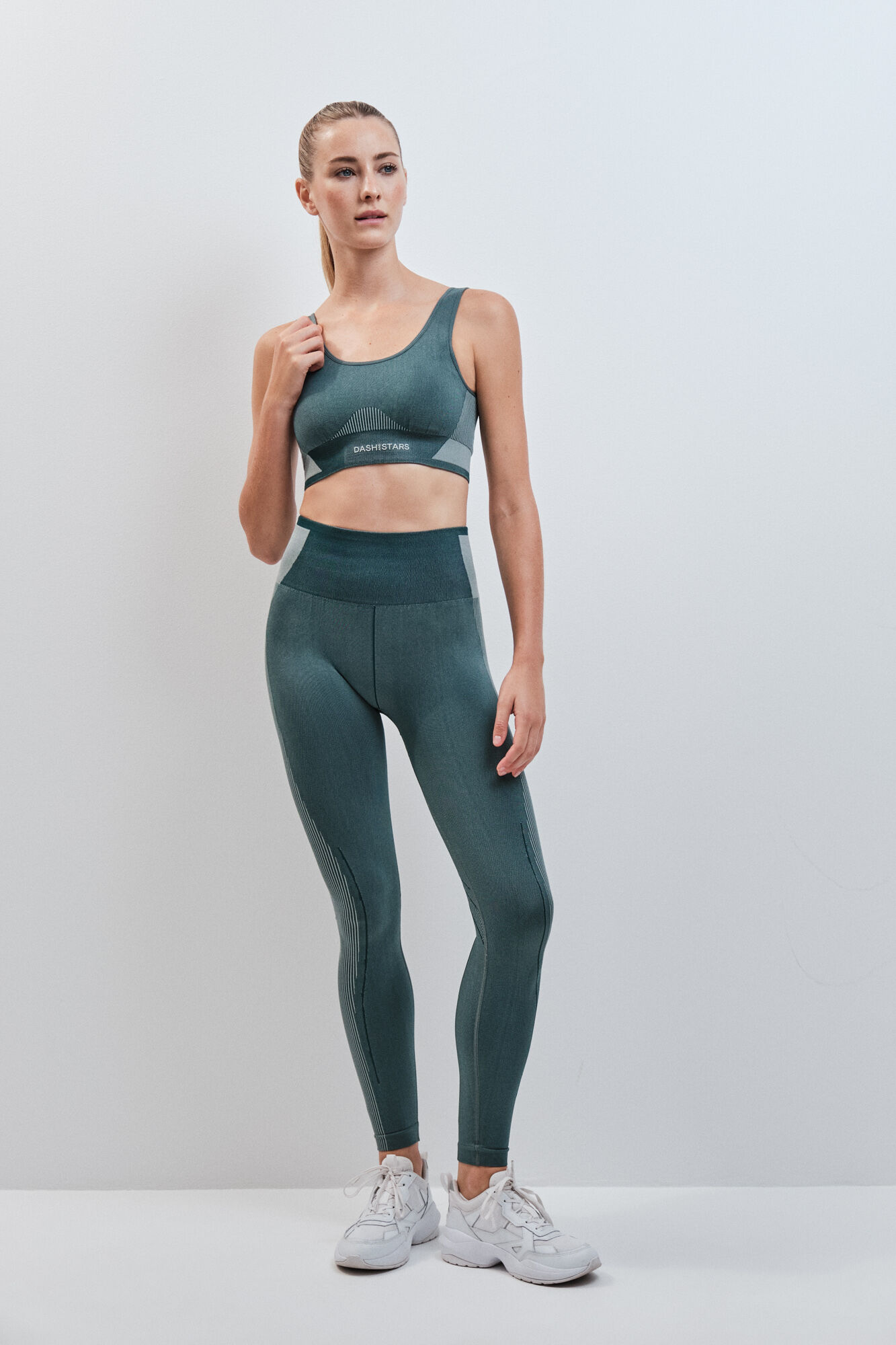 Dash and Stars Legging comprida SEAMLESS COMFORT verde verde