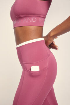 Dash and Stars Legging curta rosa 4D STRETCH rosa