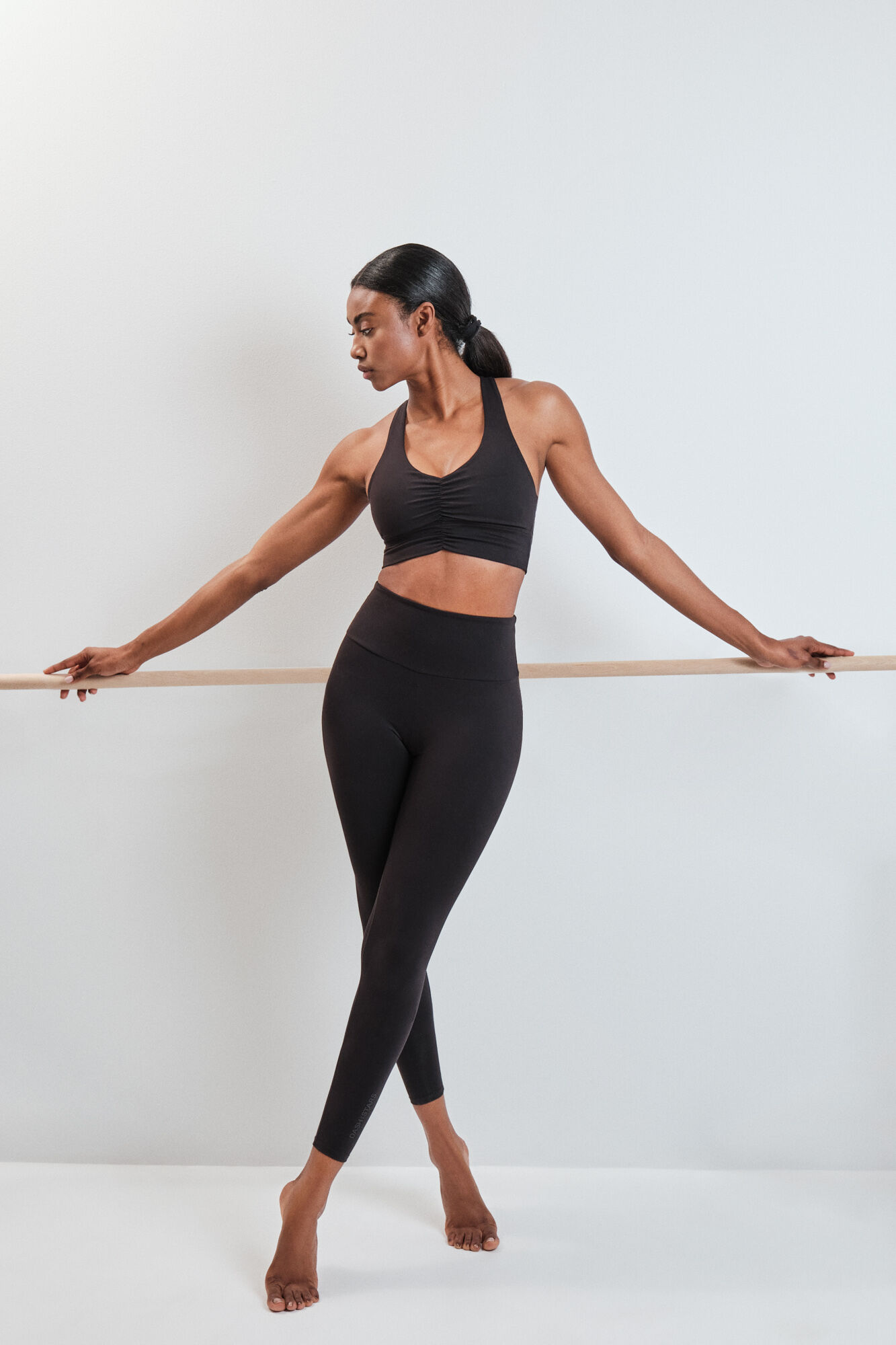 Dash and Stars Legging SOFT MOVE comprida preta preto