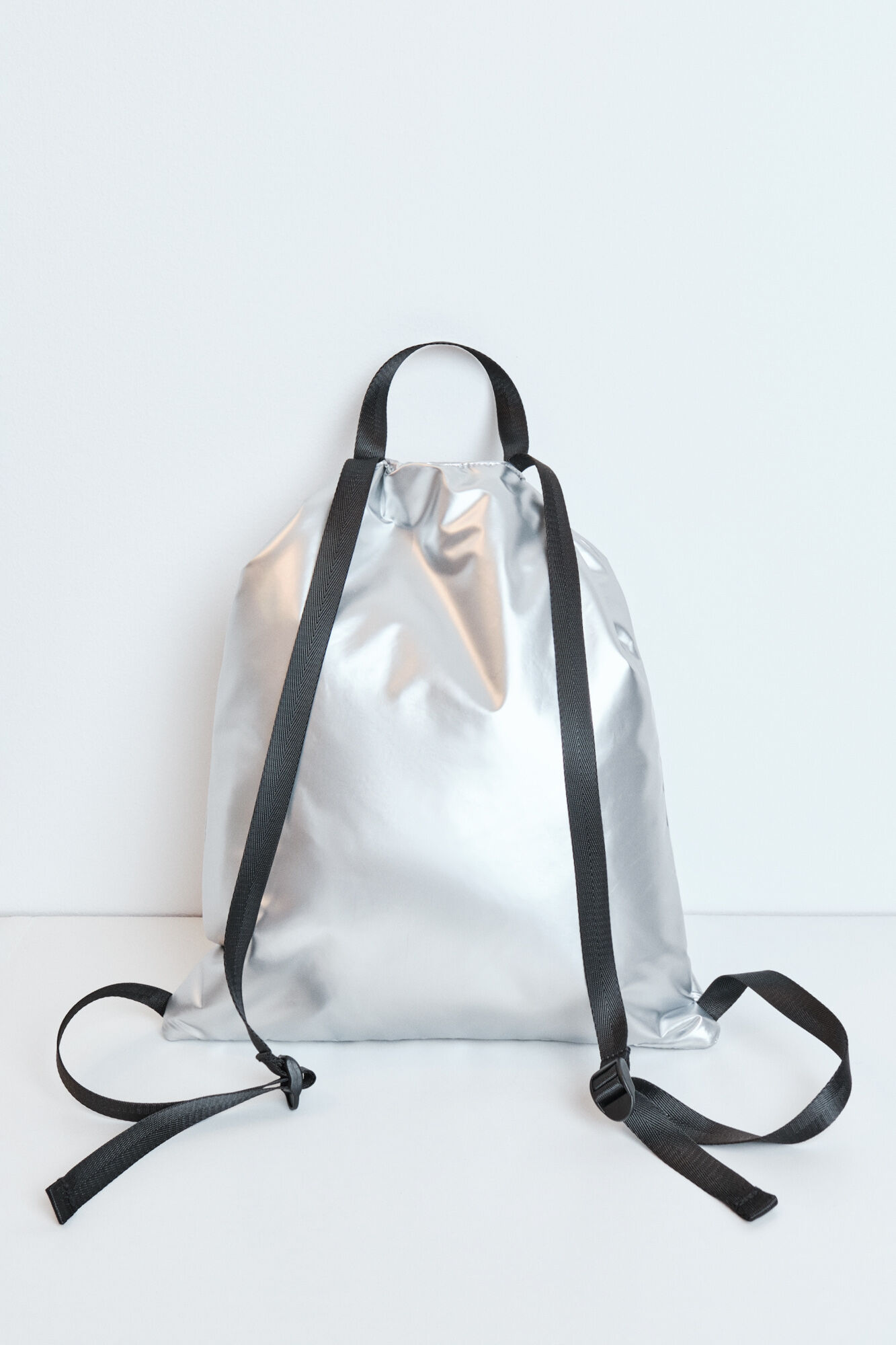 Dash and Stars Mochila metalizada acolchoada cinzento