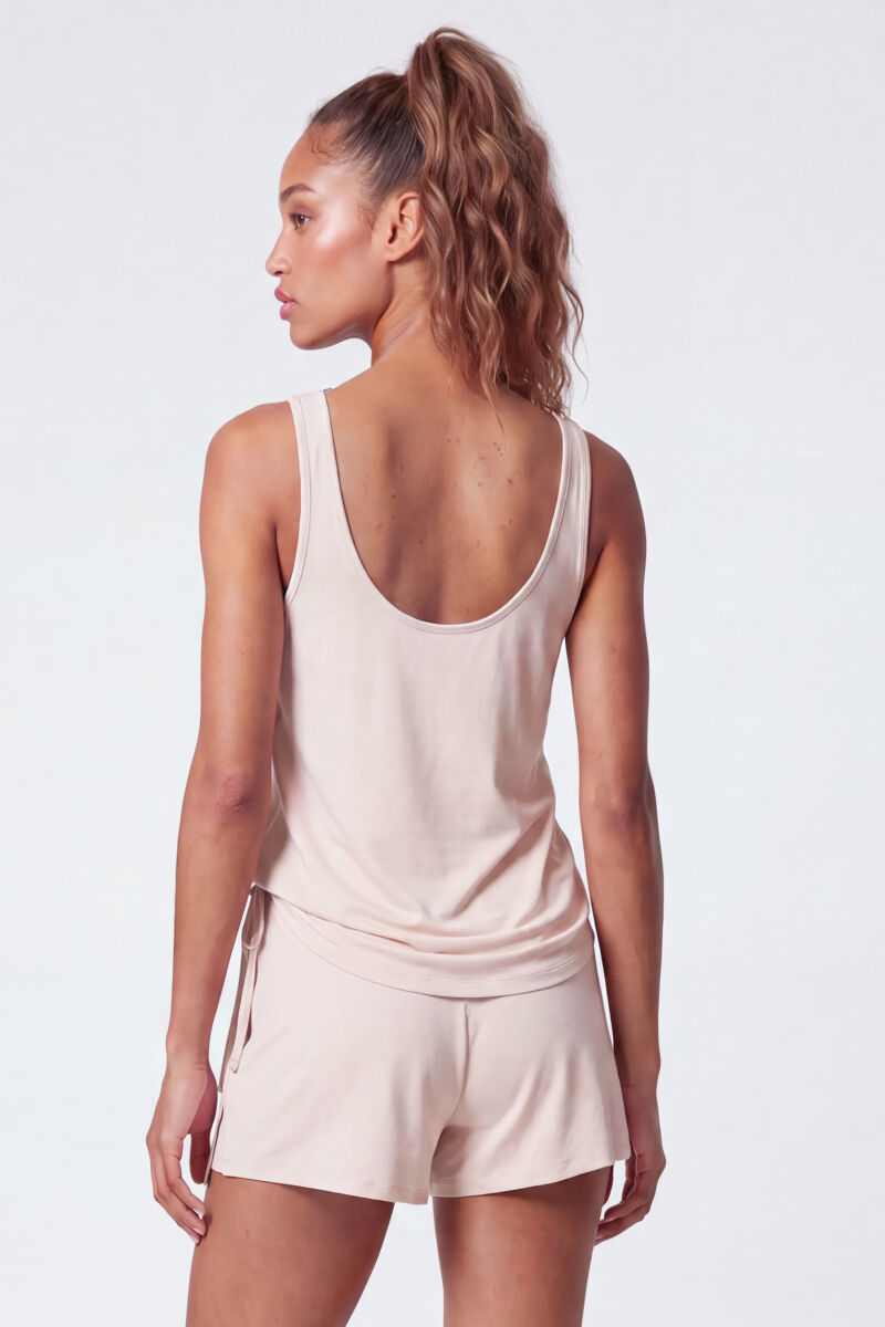 Dash and Stars Camiseta sin mangas beige