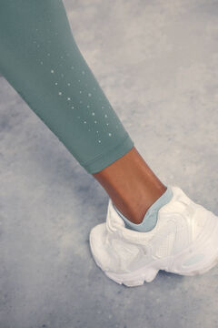 Dash and Stars Leggings de tornozelo verdes 4D STRETCH verde
