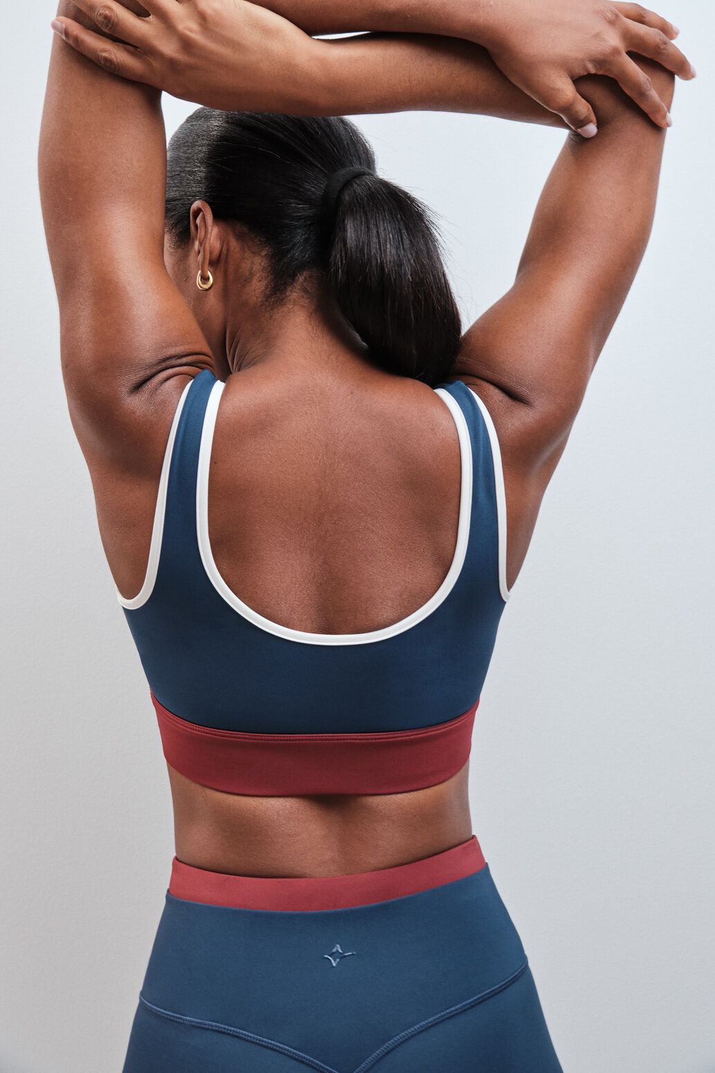 Dash and Stars Soutien desportivo 4D Stretch azul-escuro azul