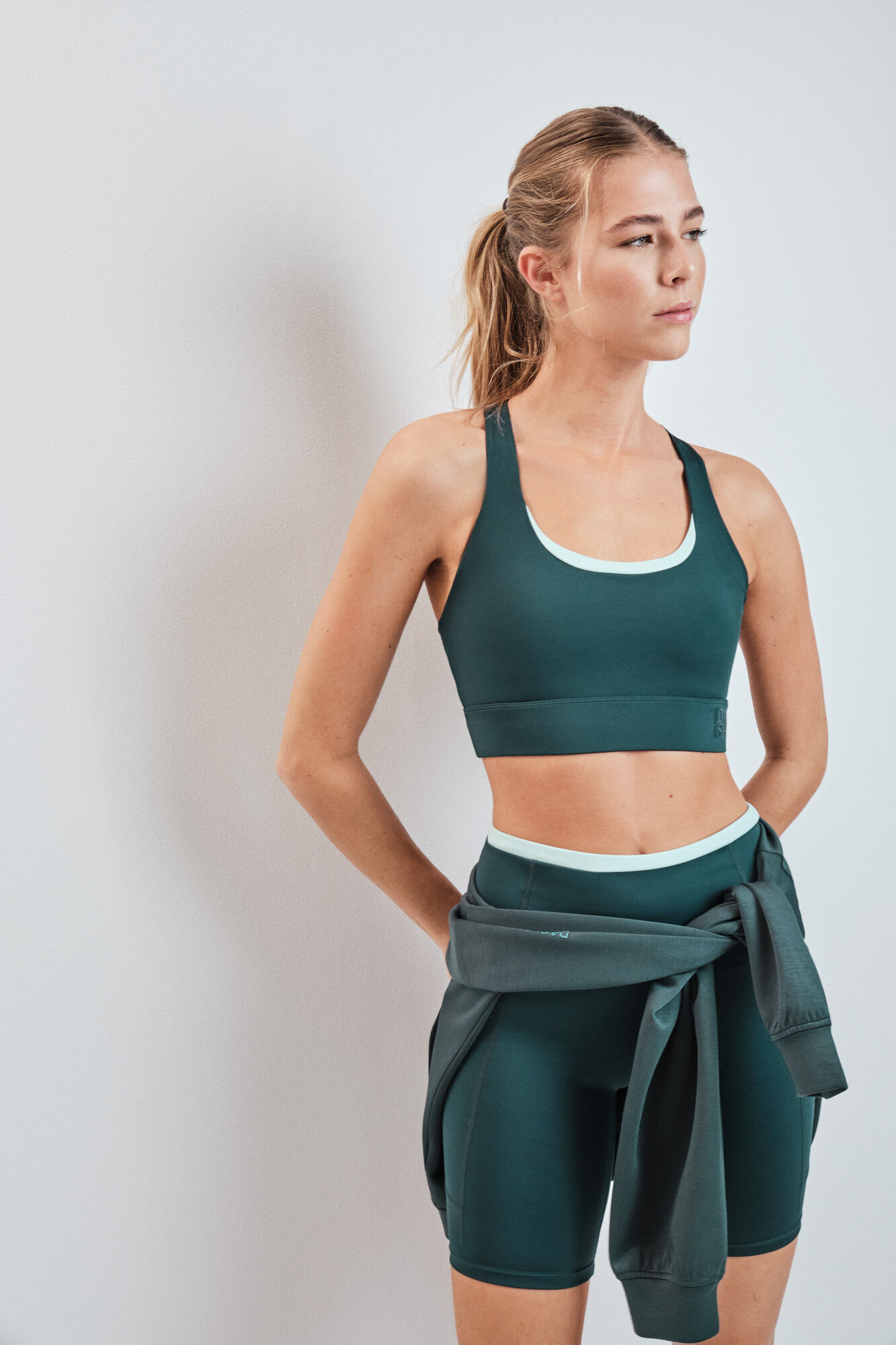 Dash and Stars Leggings ciclista verde 4D STRETCH verde