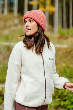 Dash and Stars Chaqueta borreguito beige nude