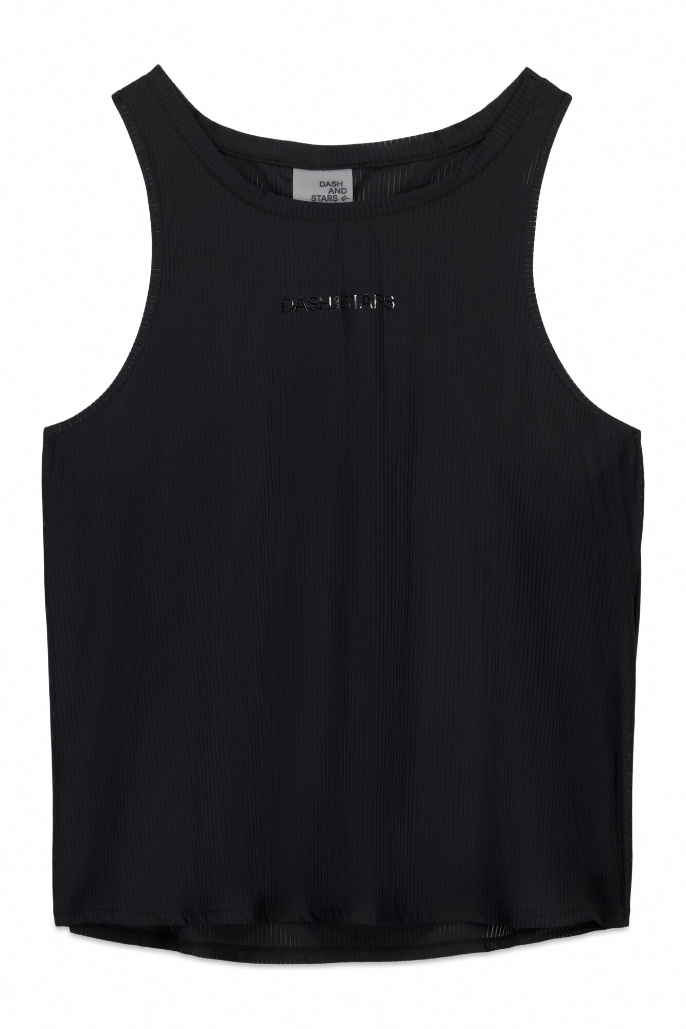 Dash and Stars Camiseta halter negro negro