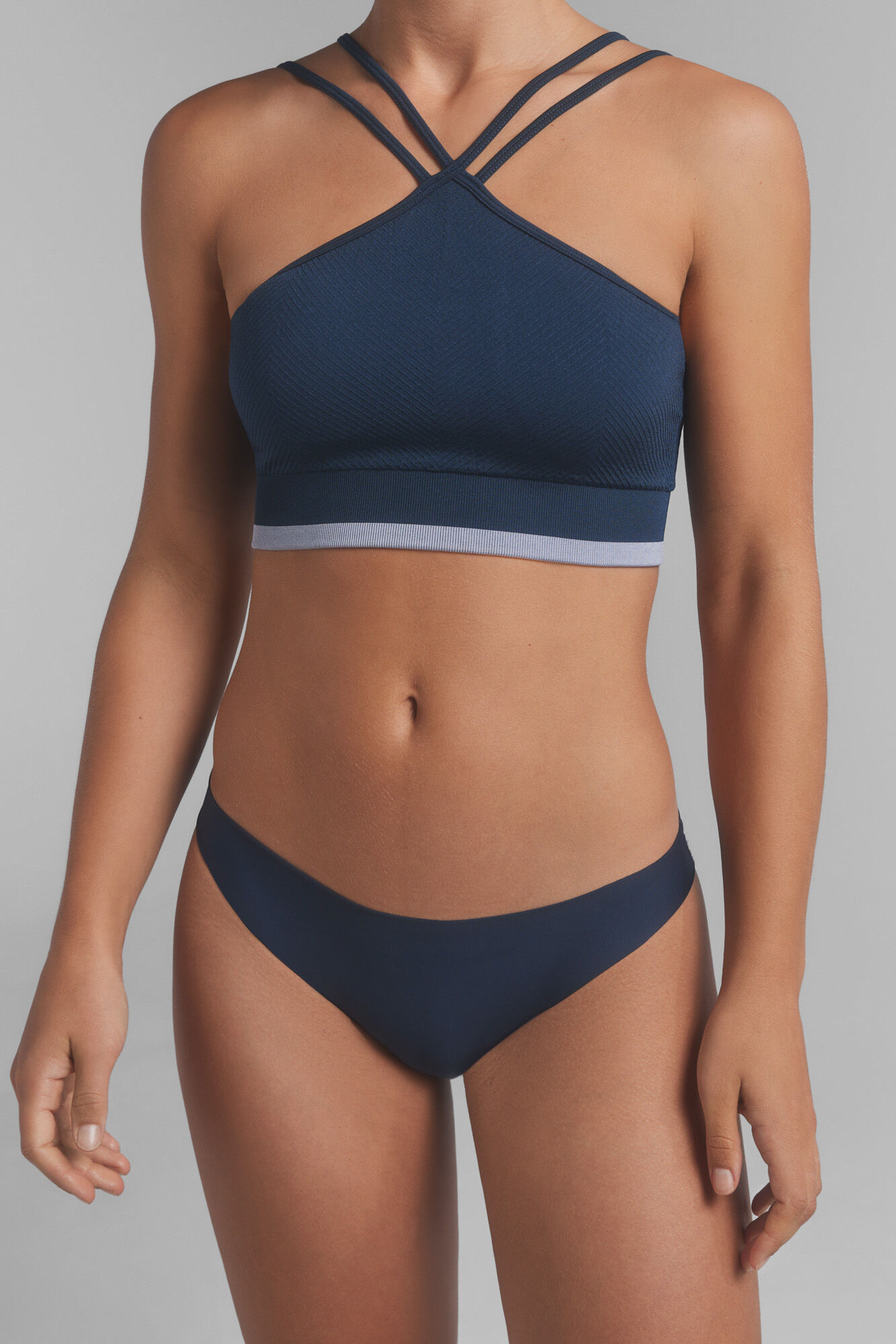 Dash and Stars Pack de 2 cuecas cl&aacute;ssica cortadas a laser  azul