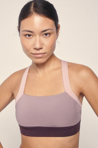 Dash and Stars Sujetador deportivo 4D STRETCH block rosa rosa
