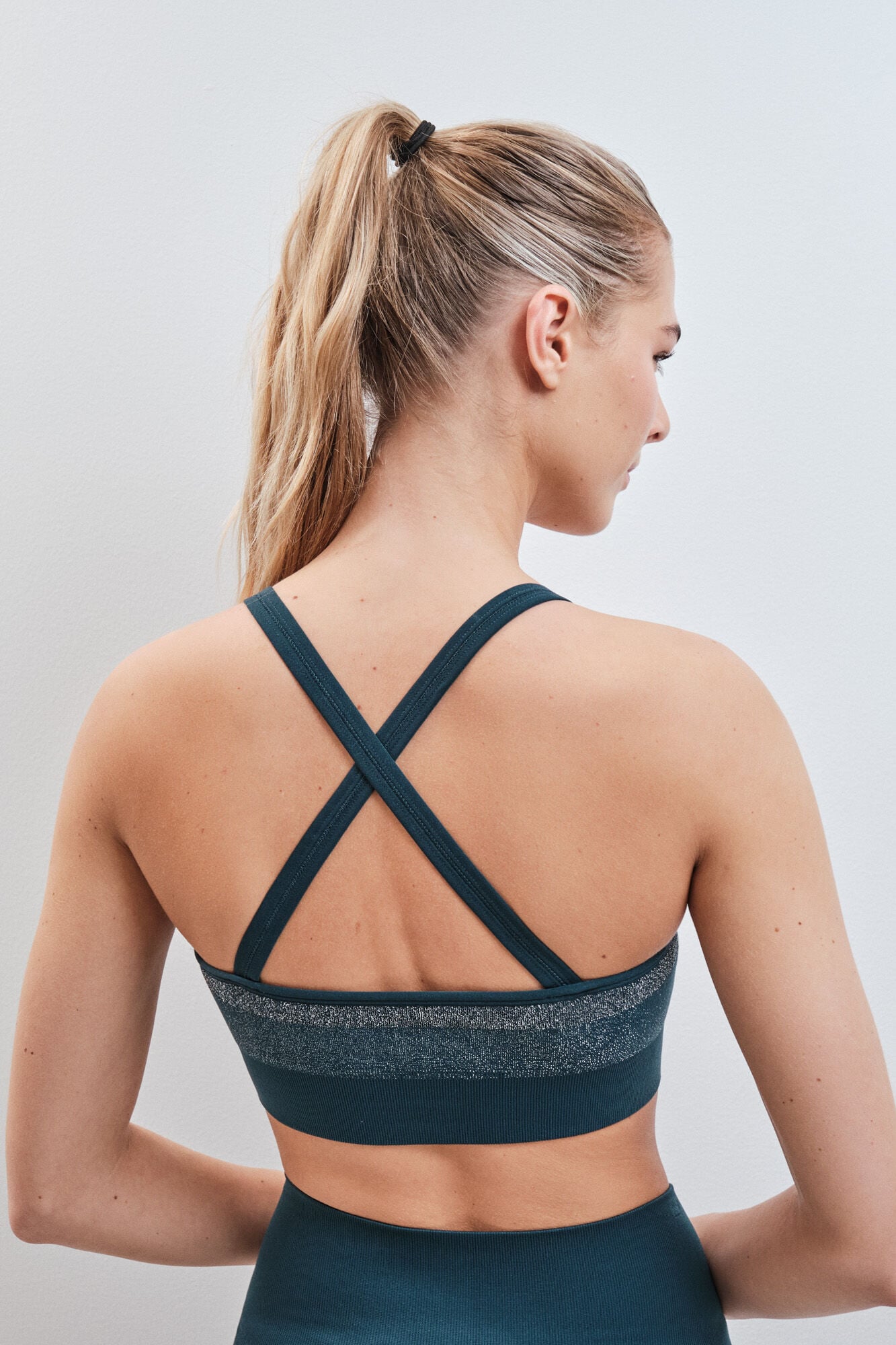 Dash and Stars Soutien desportivo SEAMLESS COMFORT verde lurex