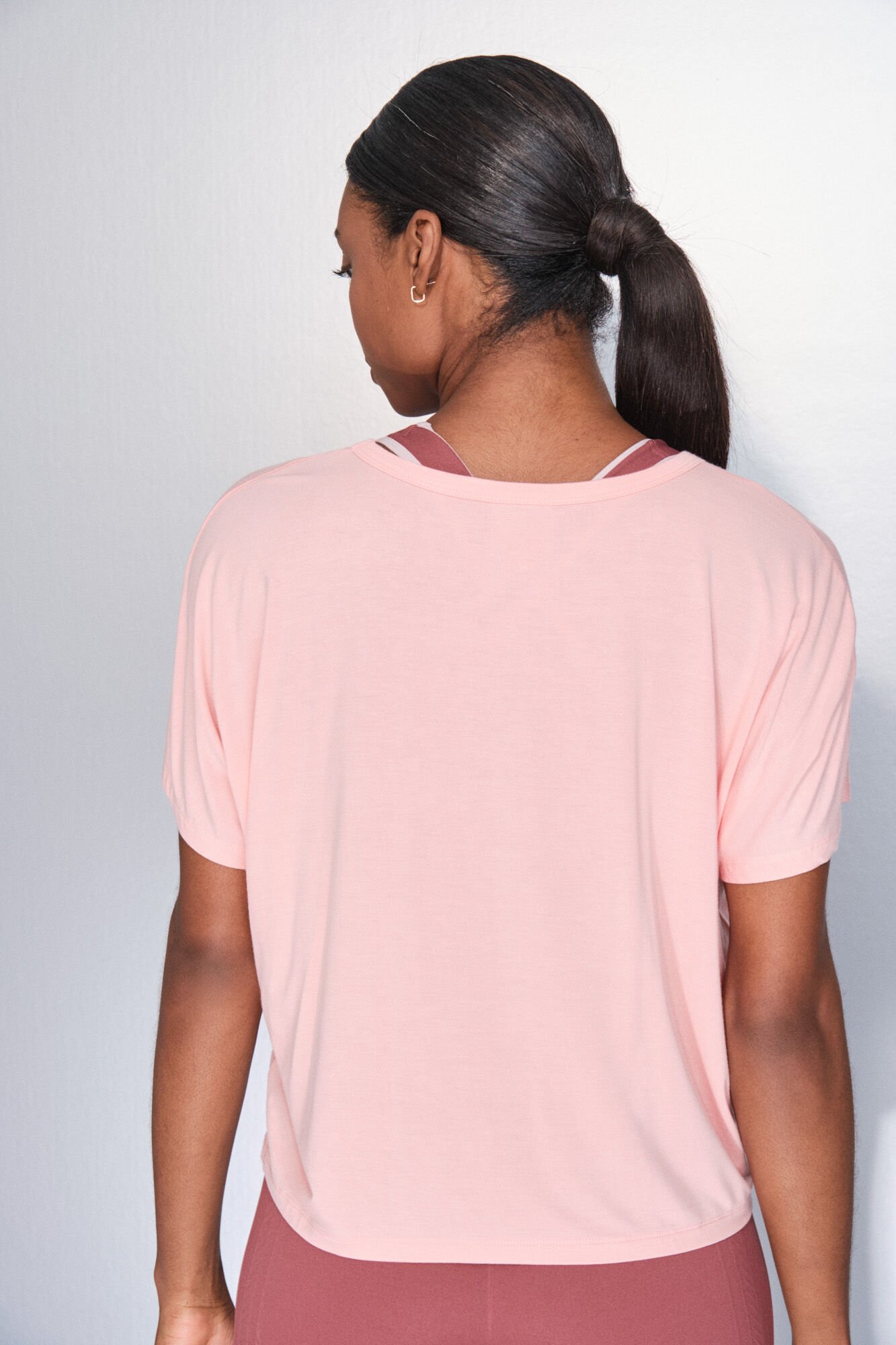 Dash and Stars T-shirt laranja de manga curta e manga vermelho