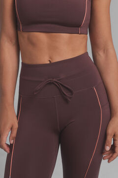 Dash and Stars Leggings 4D STRETCH granate. estampado